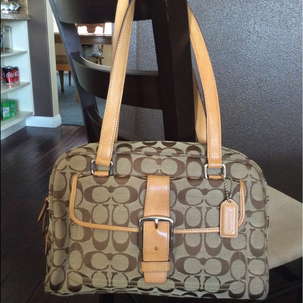 Authentic Coach signature purse